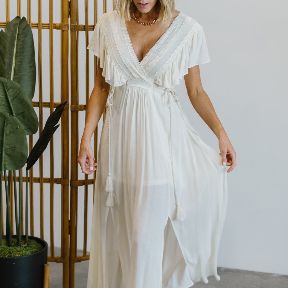 Jennifer Deep V Maxi Dress